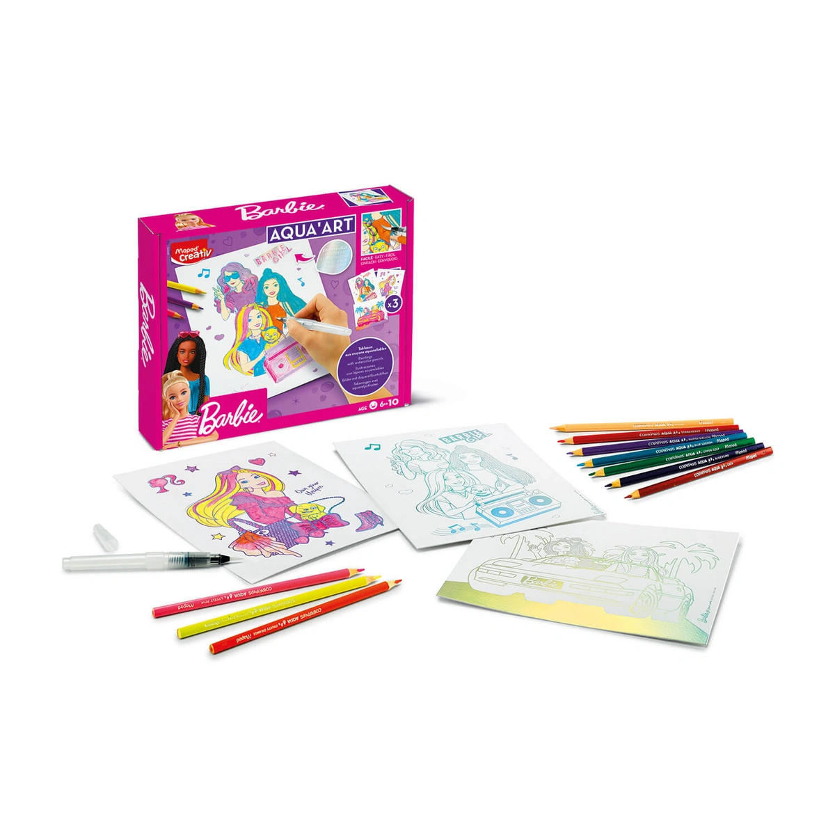 Creativ Aqua Art - obrazy akwarelowe motyw Barbie - obrazek 4