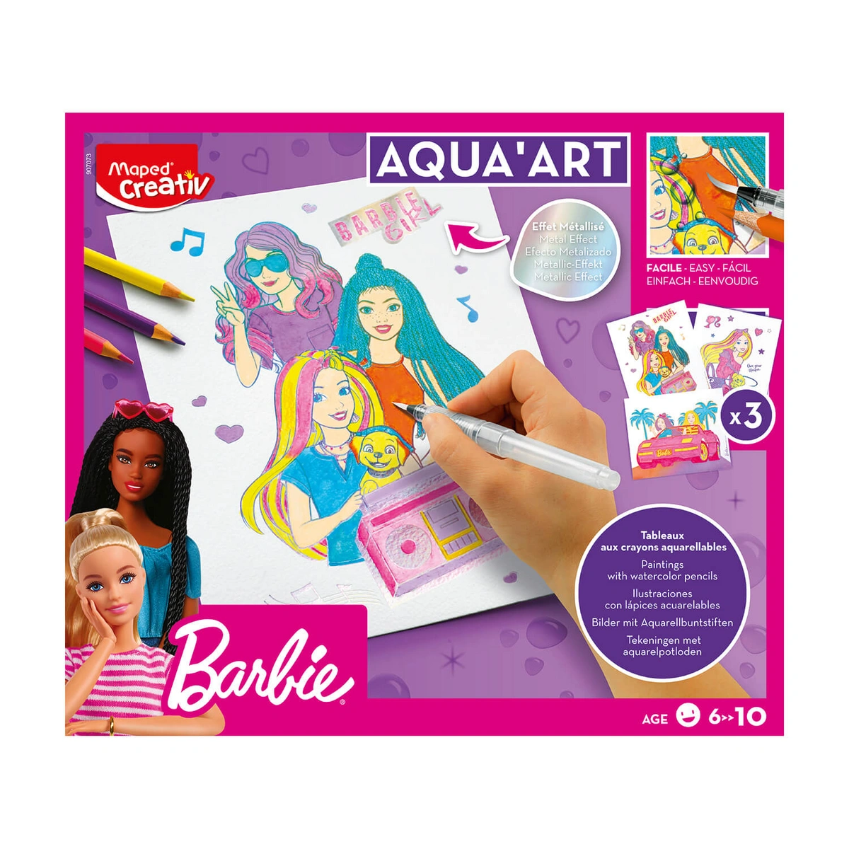 Creativ Aqua Art - obrazy akwarelowe motyw Barbie - obrazek 5